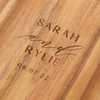 Personalized Cutting Board with Handle - Wood - Modern Couple