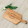 Personalized Cutting Board with Handle - Wood - Signature