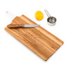 Personalized Cutting Board with White Handle - Wood - Modern Couple