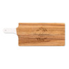 Personalized Cutting Board with White Handle - Wood - Signature