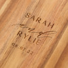 Personalized Wood Cutting Board - Rectangle - Modern Couple