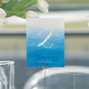 Personalized Table Numbers Cards - Wedding Reception - Aqueous