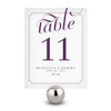 Personalized Table Numbers Cards - Wedding Reception - Expressions