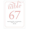 Personalized Table Numbers Cards - Wedding Reception - Expressions - Vintage Pink