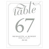 Personalized Table Numbers Cards - Wedding Reception - Expressions - Pewter Grey