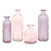 Glass Bottle Vases Set in Shades of Purple - Reception Centerpieces