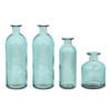 Glass Bottle Vases Set in Blue - Reception Centerpieces