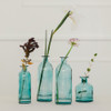 Glass Bottle Vases Set in Blue - Reception Centerpieces