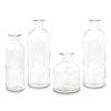 Clear Glass Bottle Vases Set - Reception Centerpieces