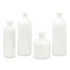 Glass Bottle Vases Set in White - Reception Centerpieces