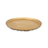 Round Gold Decorative Trays Set - Coffee Table - Wood - Medium