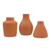 Terra Cotta Vase Set - Clay - Ceramic - Reception Centerpieces