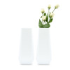 White Vase Set - Geometric - Ceramic - Reception Centerpieces