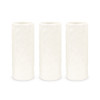 White Vase Set - Cylinder - Ceramic - Reception Centerpieces