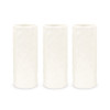 White Vase Set - Cylinder - Ceramic - Reception Centerpieces