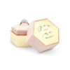 Personalized Wedding Ring Box - Velvet Hexagon - You & Me