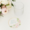 Disposable Paper Coasters - Wedding, Bridal Shower, Engagement Party - Love Is In Bloom