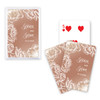 Personalized Metallic Playing Card Favors - Modern Floral