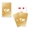 Personalized Metallic Playing Card Favors - Wanderlust Travel