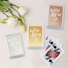 Personalized Metallic Playing Card Favors - All In