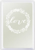 Personalized Metallic Playing Card Favors - Custom - Love Wreath - Pearl