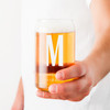 Personalized Can Shaped Beer Glass - Drinking Glass - Monogram