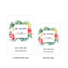 Personalized Wine Bottle Labels - Tropical Floral