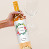 Personalized Wine Bottle Labels - Tropical Floral