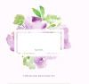 Personalized Notepad Favors - Garden Party - Purple