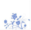 Personalized Notepad Favors - Floral Print - Periwinkle