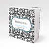 Personalized Notepad Favors - Damask Love Bird