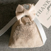 Linen Drawstring Favor Bags - Plain