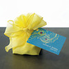 Organza Drawstring Favor Bags with Bow - Lemon Yellow