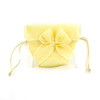 Organza Drawstring Favor Bags with Bow - Lemon Yellow