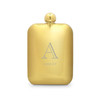 Personalized Gold Round Edged Flask - Groomsman Gift - Deco Monogram