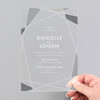 Acrylic Wedding Invitations - Ornate Geo