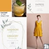 Modern Wedding Inspiration in Artisan Gold w/Naturally Beloved invitation