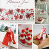 Vibrant Aurora Red wedding inspiration w/Tru Invitation Belly Band invitation