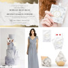 Luxe Marble Wedding Inspiration w/Modern Edge invitation, Marble flask, Marble playing card favors, Marble favor boxes