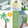 Tropical Palm Tree Wedding Inspiration w/Exotic Palms invitation