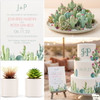 Southwest or Desert Inspired Wedding w/Darling Desert invitation and succulent favors