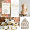 Warmly Romantic Fall Wedding Inspiration w/Lush Leaves invitation & liner, Fall Leaf personalized napkins