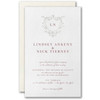 Crest Wedding Invitations - Adorned Love
