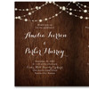 Whimsical Wedding Invitations - Picturesque String Lights Invitation Folder
