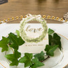 Wreath Favor Boxes with Ribbon - Love