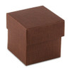 Chocolate Brown Square Favor Boxes with Lids - Classic