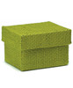 Woven Square Favor Boxes - Grass Green