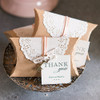 Vintage Favor Boxes with Lace - Pillow Style