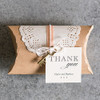 Vintage Favor Boxes with Lace - Pillow Style