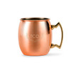 Copper Moscow Mule Mug with Woodland Monogram 